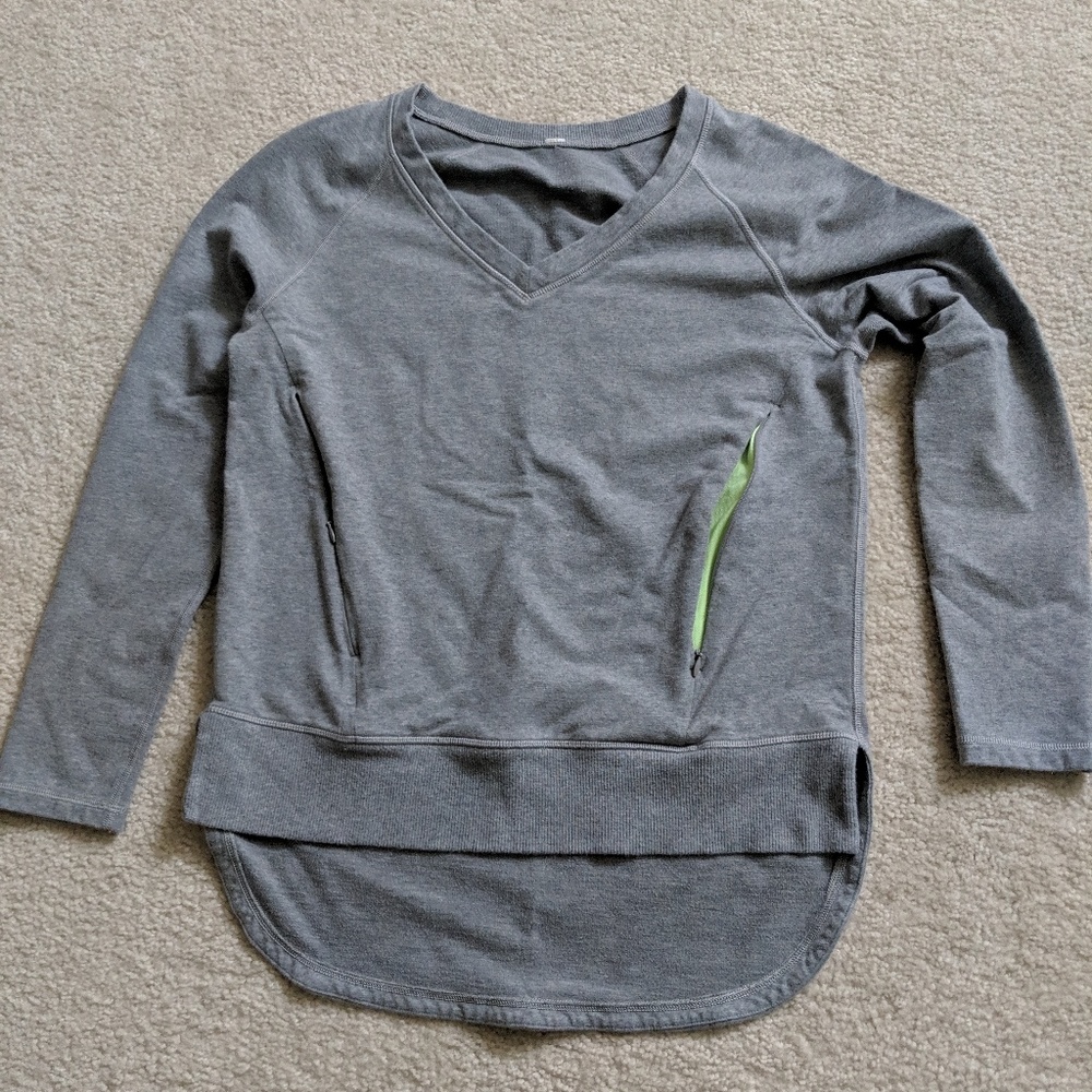 LULULEMON V-Neck Sweater with phone pocket